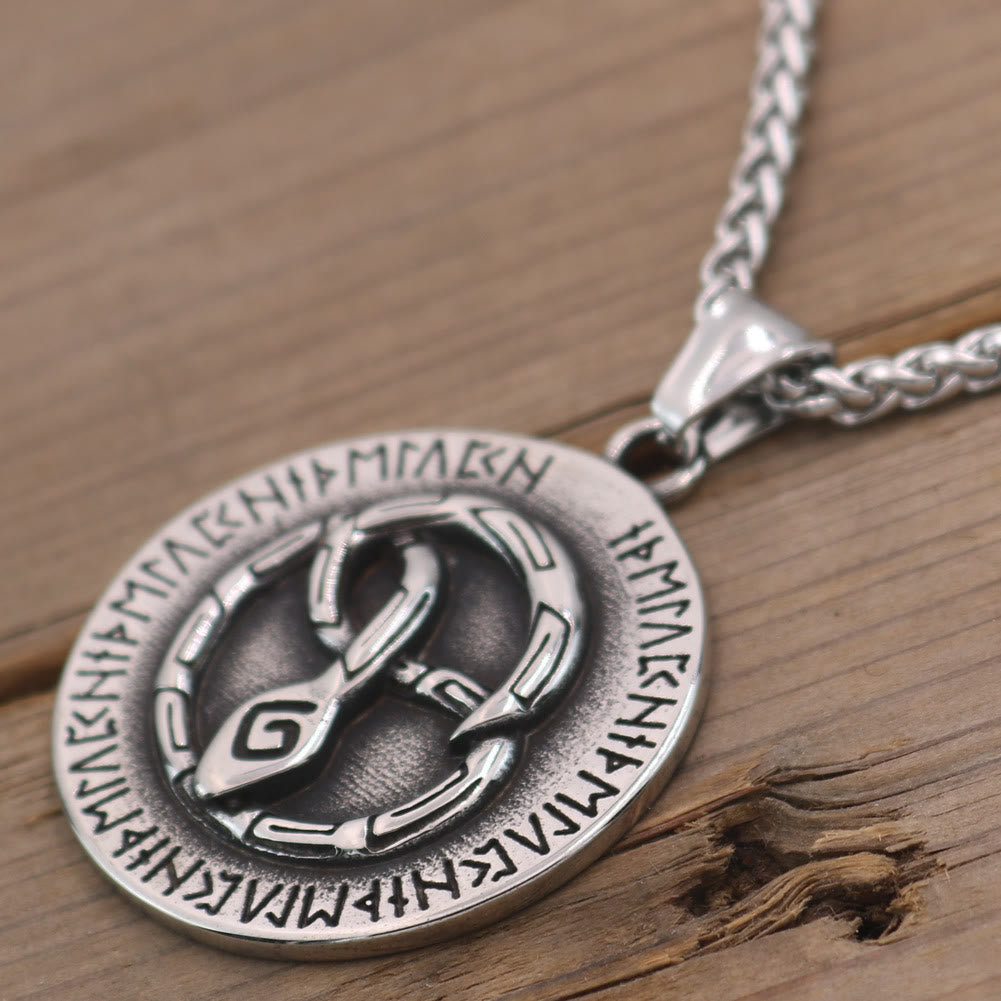 WorldNorse Nordische Schlange Odin Rune Halskette