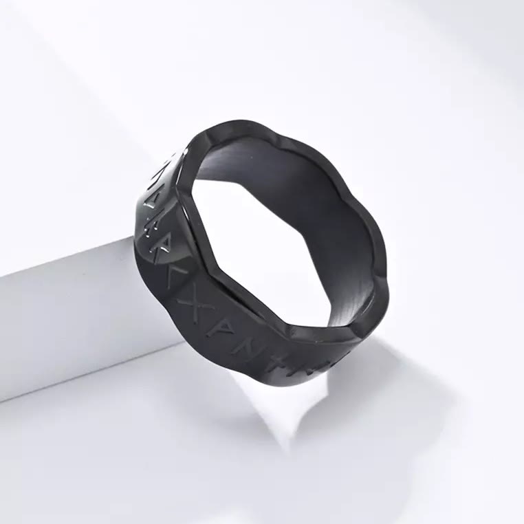 WorldNorse Viking Rune Wellenform Design Ring