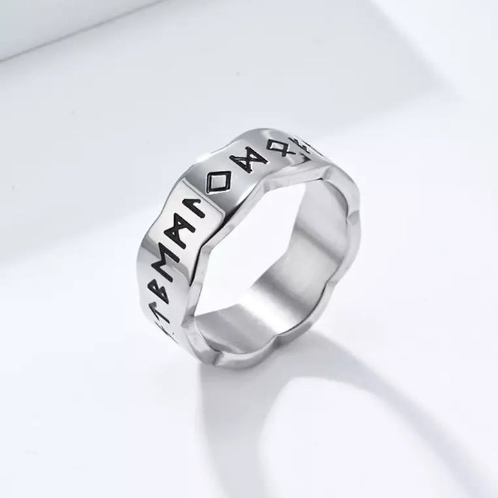 WorldNorse Viking Rune Wellenform Design Ring