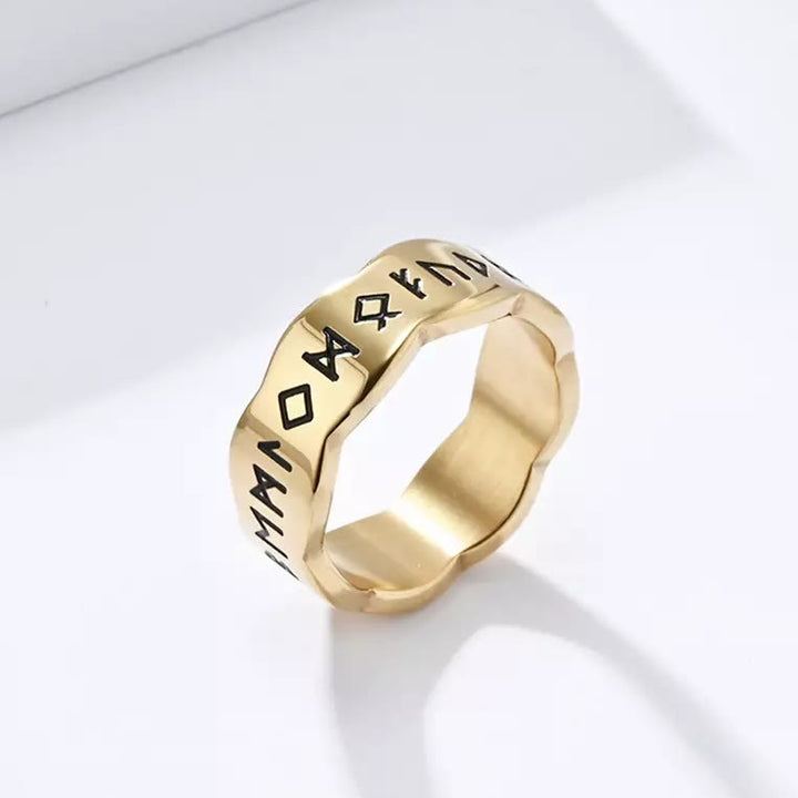 WorldNorse Viking Rune Wellenform Design Ring