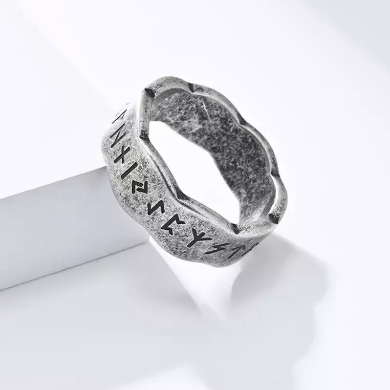 WorldNorse Viking Rune Wellenform Design Ring