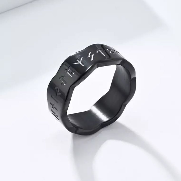 WorldNorse Viking Rune Wellenform Design Ring
