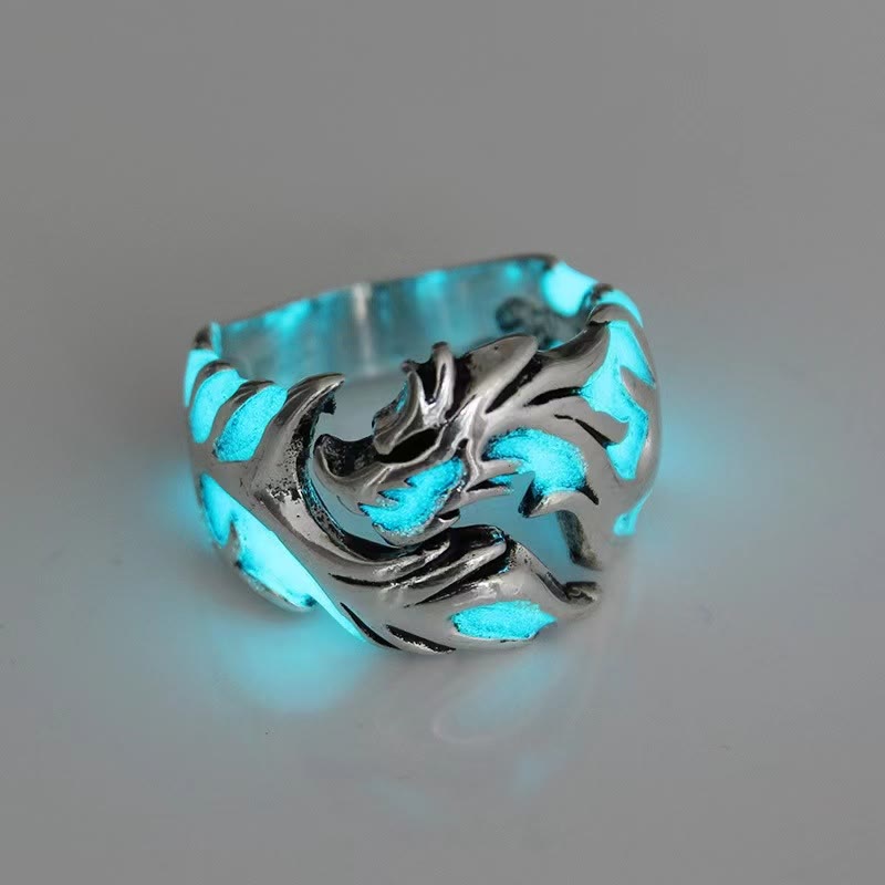 WorldNorse Leuchtender Drachenring, der im Dunkeln leuchtet