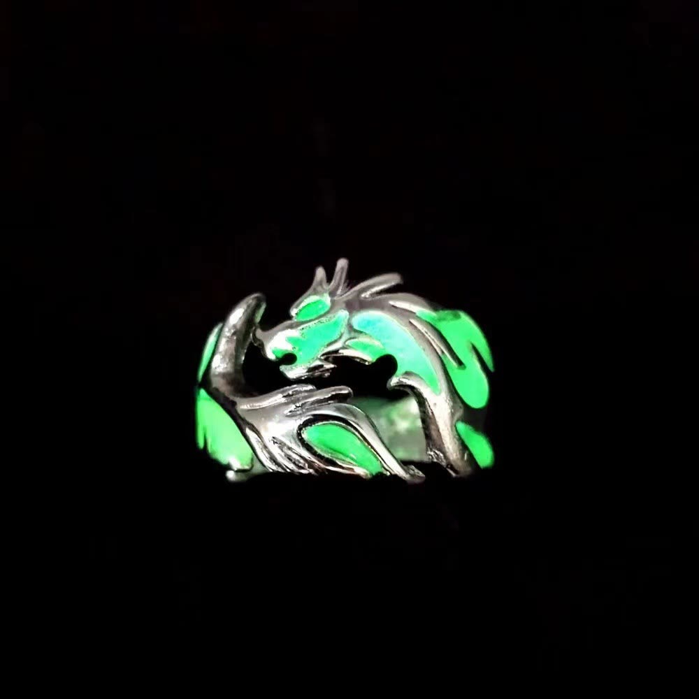WorldNorse Leuchtender Drachenring, der im Dunkeln leuchtet