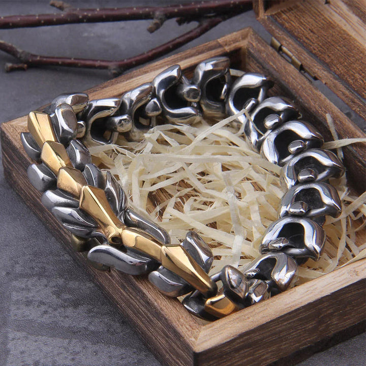 WorldNorse Die Midgardschlange - Edelstahlarmband
