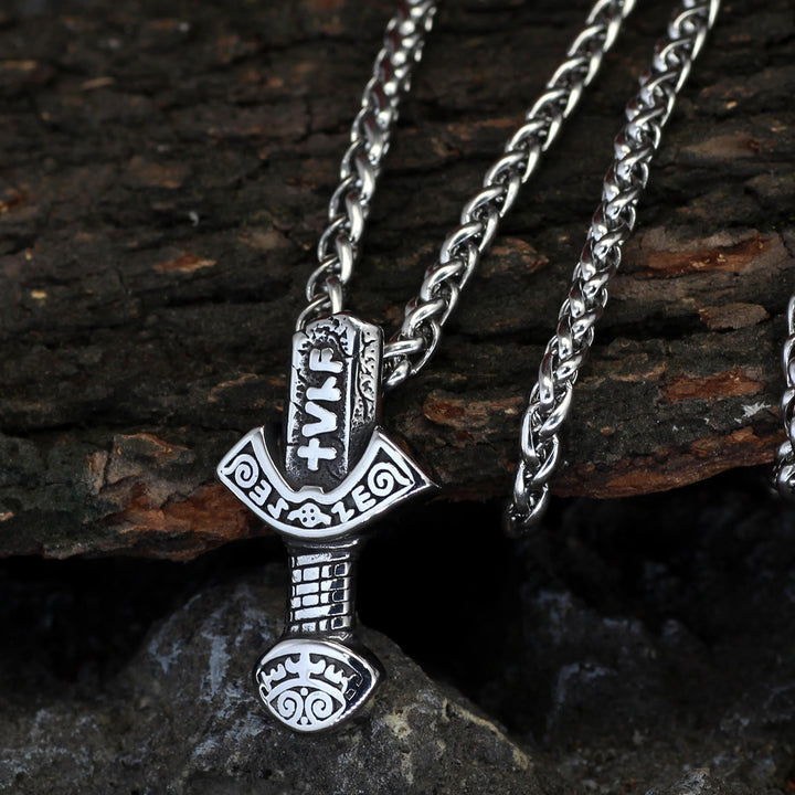 WorldNorse Odin Waffe Schwert Rune Halskette