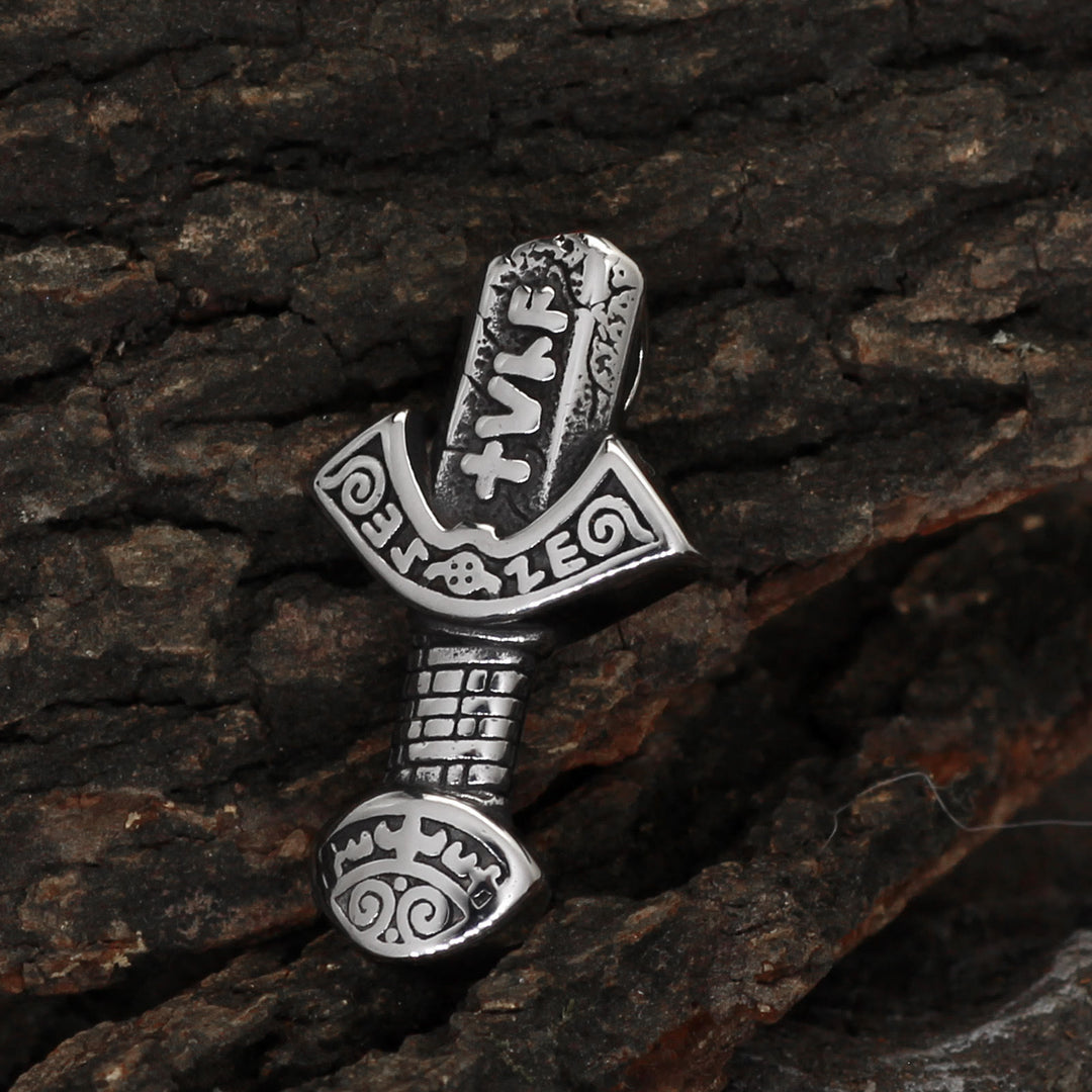 WorldNorse Odin Waffe Schwert Rune Halskette