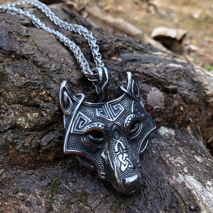 WorldNorse Halskette mit nordischem Wolf -Amulett