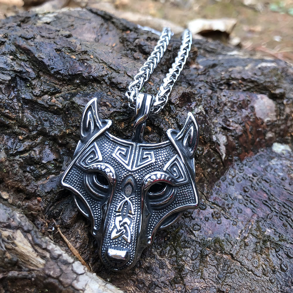 WorldNorse Halskette mit nordischem Wolf -Amulett