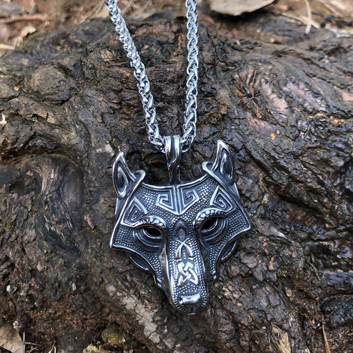 WorldNorse Halskette mit nordischem Wolf -Amulett