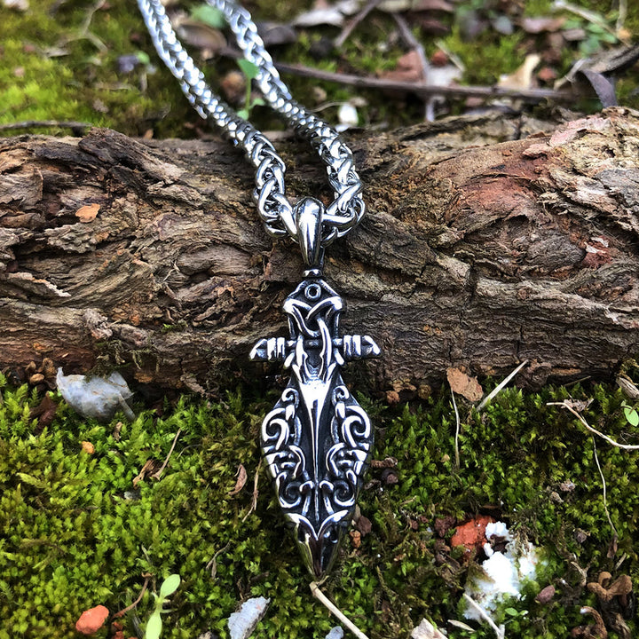 WorldNorse Odin Raven Spear Gungnir Halskette