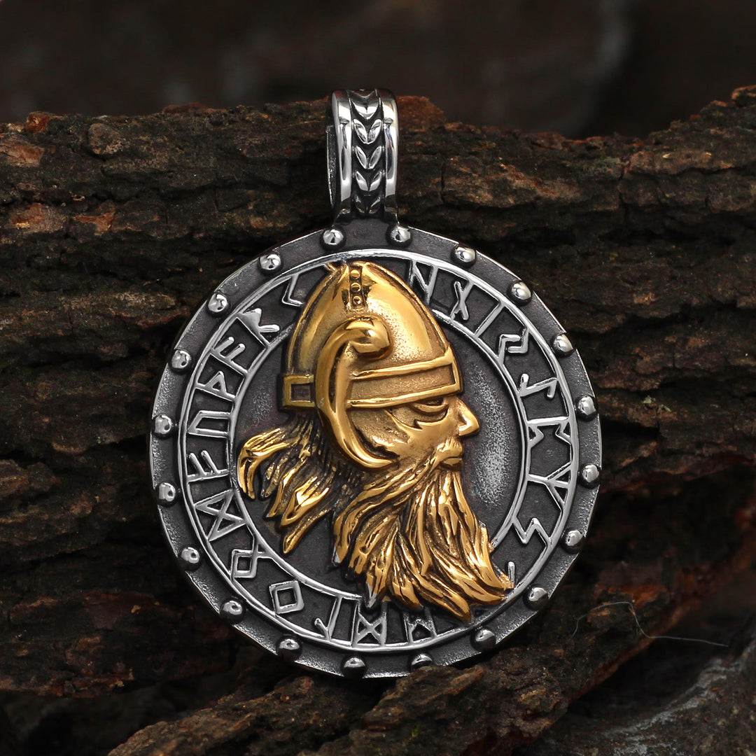 WorldNorse Wikinger-Krieger Odin Rune -Halskette