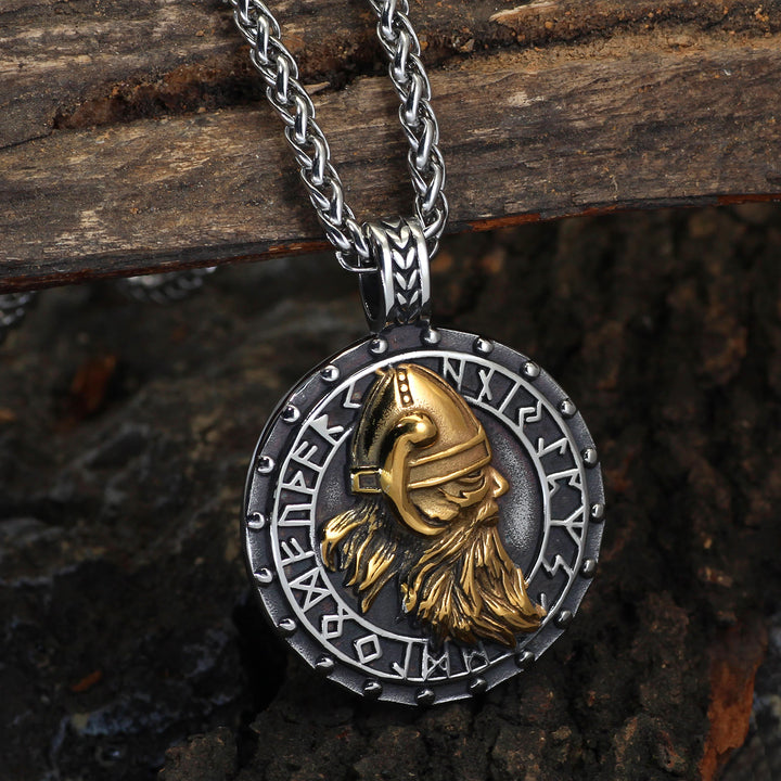 WorldNorse Wikinger-Krieger Odin Rune -Halskette