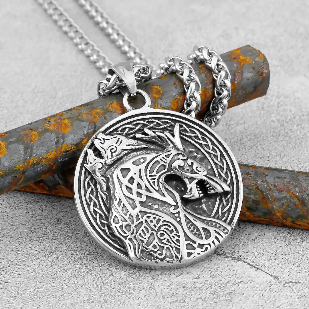 WorldNorse Nordischer Drache, Wikinger-Halskette aus Edelstahl