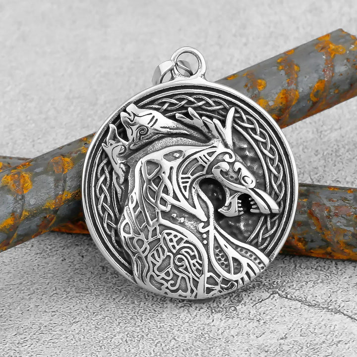 WorldNorse Nordischer Drache, Wikinger-Halskette aus Edelstahl