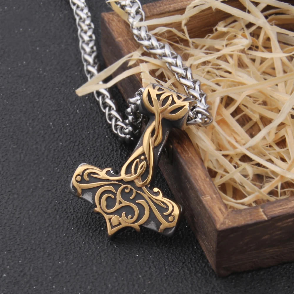 WorldNorse Mjölnir Thors Hammer Power Halskette