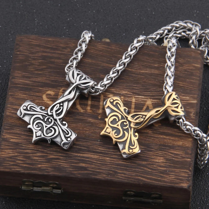 WorldNorse Mjölnir Thors Hammer Power Halskette