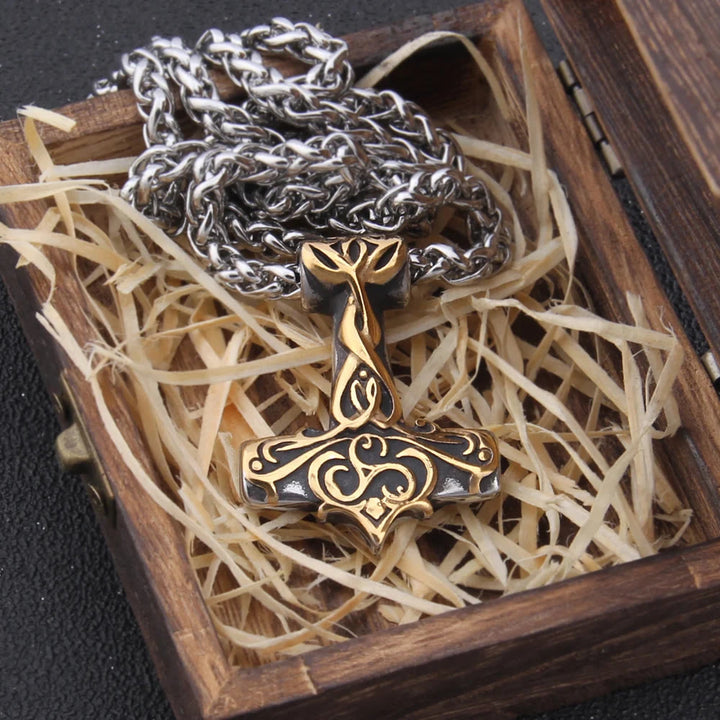 WorldNorse Mjölnir Thors Hammer Power Halskette