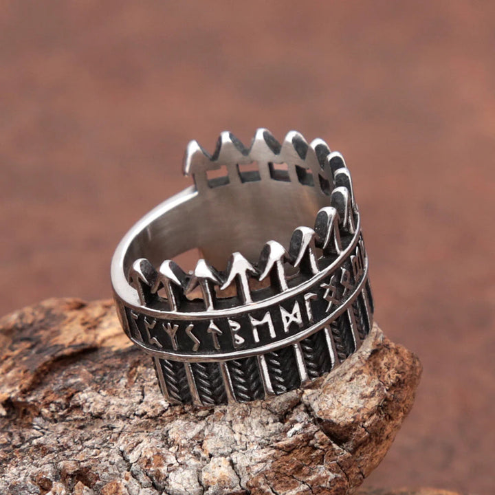WorldNorse Nordischer Wikinger-Runenpfeilring