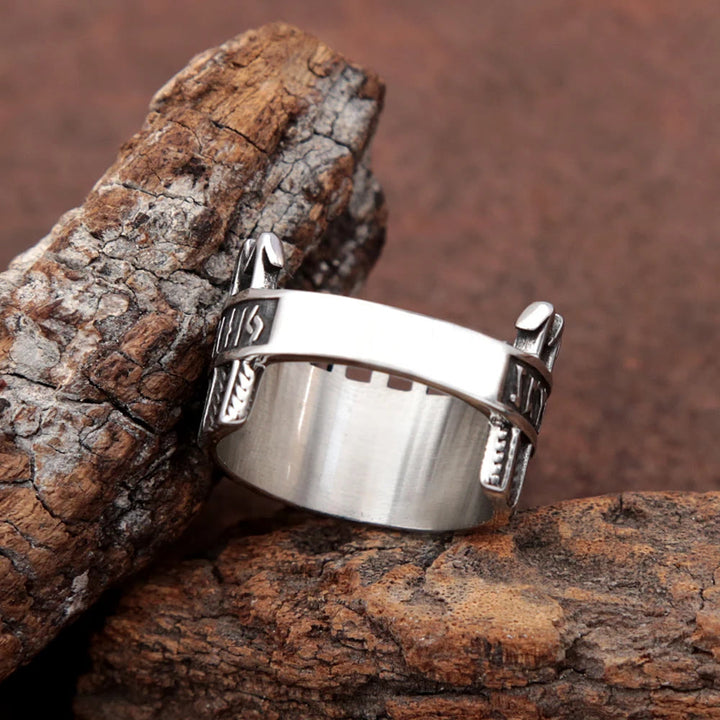 WorldNorse Nordischer Wikinger-Runenpfeilring