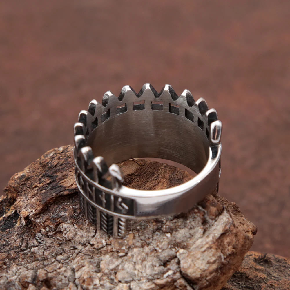 WorldNorse Nordischer Wikinger-Runenpfeilring