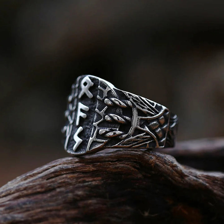 WorldNorse Handgefertigter Odin-Runenring
