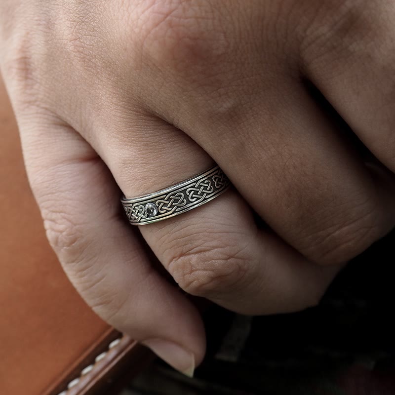WorldNorse 925 Sterling Silber Keltischer Knoten Ring