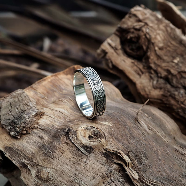 WorldNorse 925 Sterling Silber Keltischer Knoten Ring