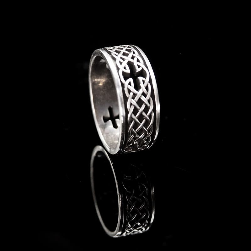 WorldNorse 925 Sterling Silber Keltischer Kreuzring