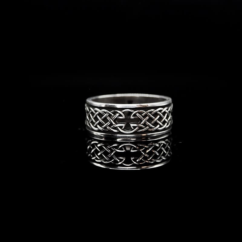 WorldNorse 925 Sterling Silber Keltischer Kreuzring