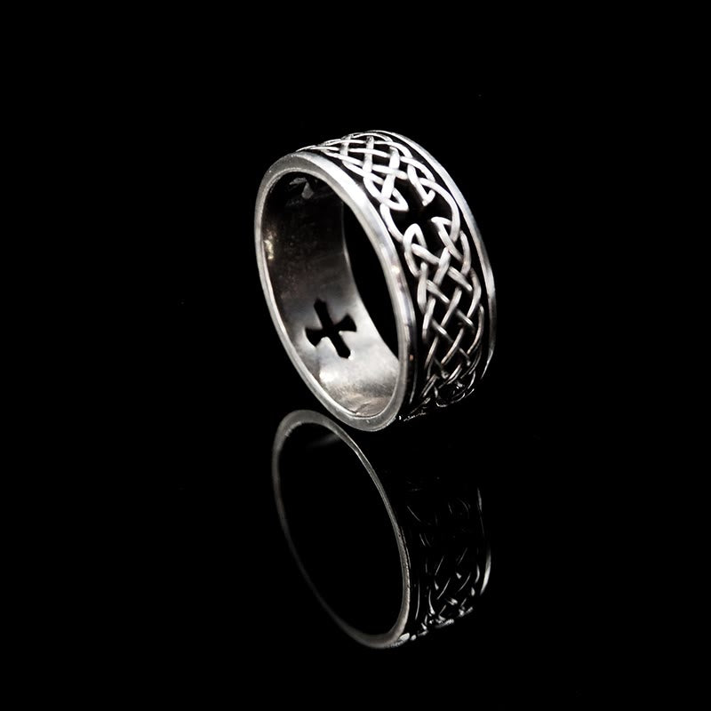 WorldNorse 925 Sterling Silber Keltischer Kreuzring