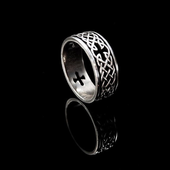 WorldNorse 925 Sterling Silber Keltischer Kreuzring