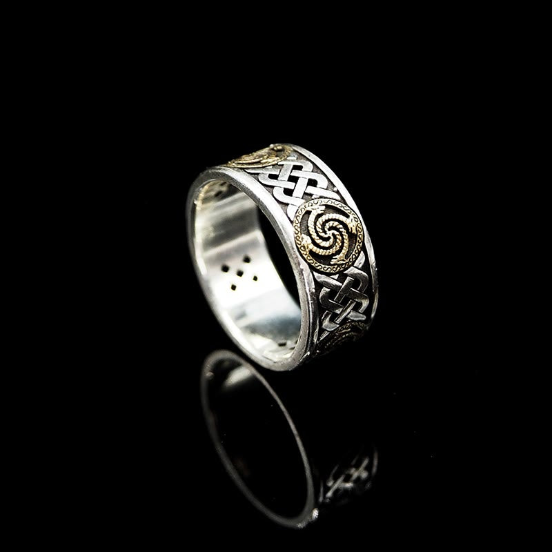 WorldNorse handgefertigtes 925er Silber Nordischer Drache - 72mm - image 0