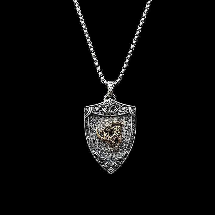 WorldNorse 925 Sterling Silber auswechselbare Magnetverschluss-Schildhalskette