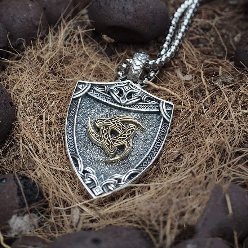 WorldNorse 925 Sterling Silber auswechselbare Magnetverschluss-Schildhalskette