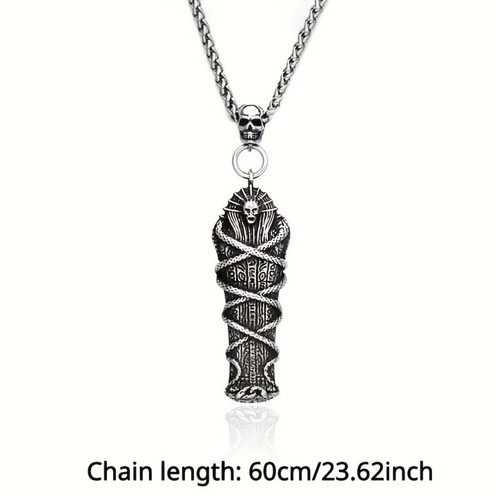 WorldNorse Mumienschädel Pharao Sarg Halskette