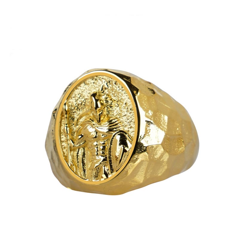 WorldNorse 925 Sterling Silber Spartanischer Krieger Ring