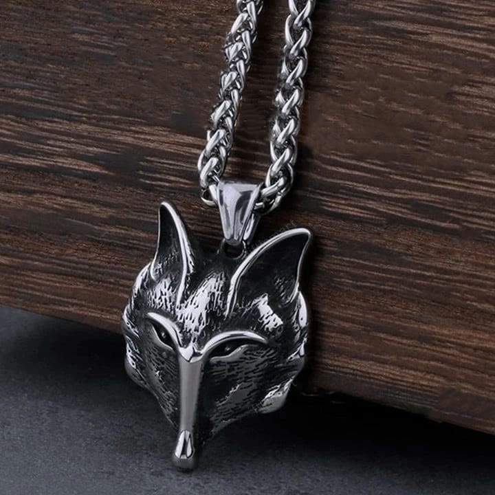WorldNorse Wolf -Halskette aus Titanstahl