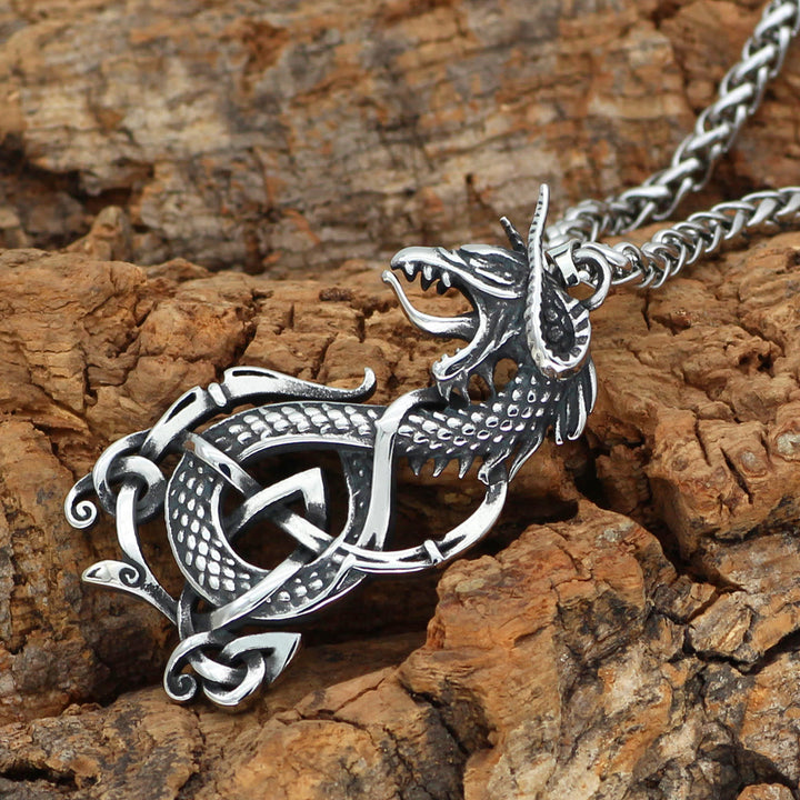WorldNordische Wikinger-Halskette mit Wyvern-Drache