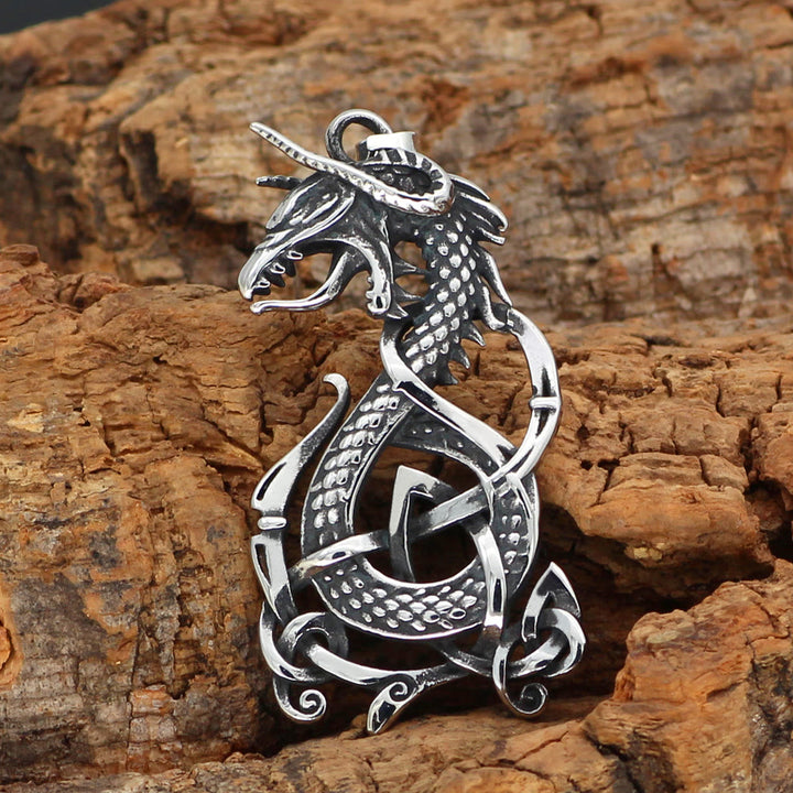 WorldNordische Wikinger-Halskette mit Wyvern-Drache