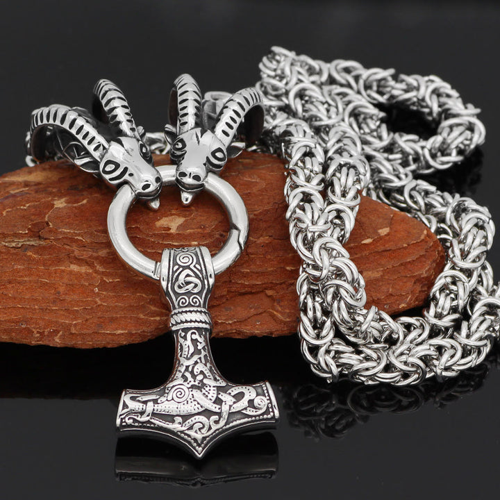 WorldNordische Mjölnir Thor Hammer Halskette - image 2