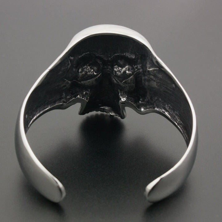WorldNorse Dämonenschädel-Manschettenarmband für Biker