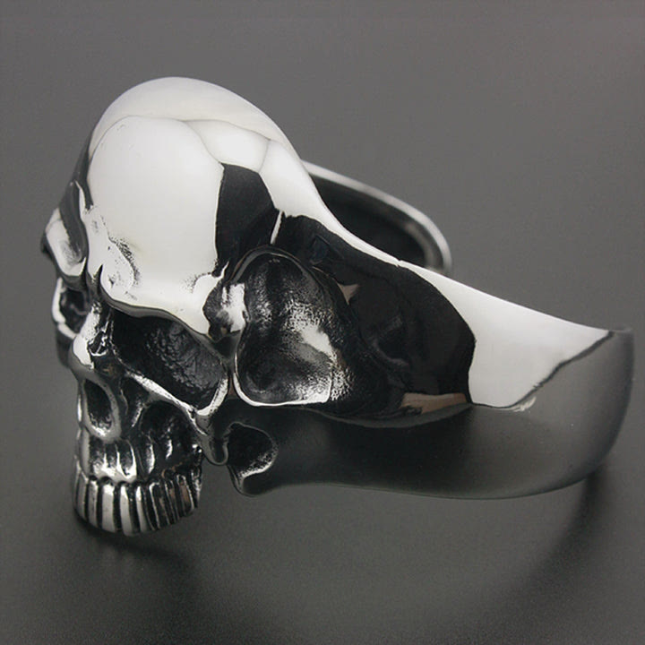 WorldNorse Dämonenschädel-Manschettenarmband für Biker