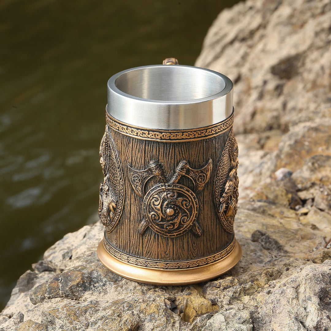 WorldNorse Viking Thor und Odin Bierkrug
