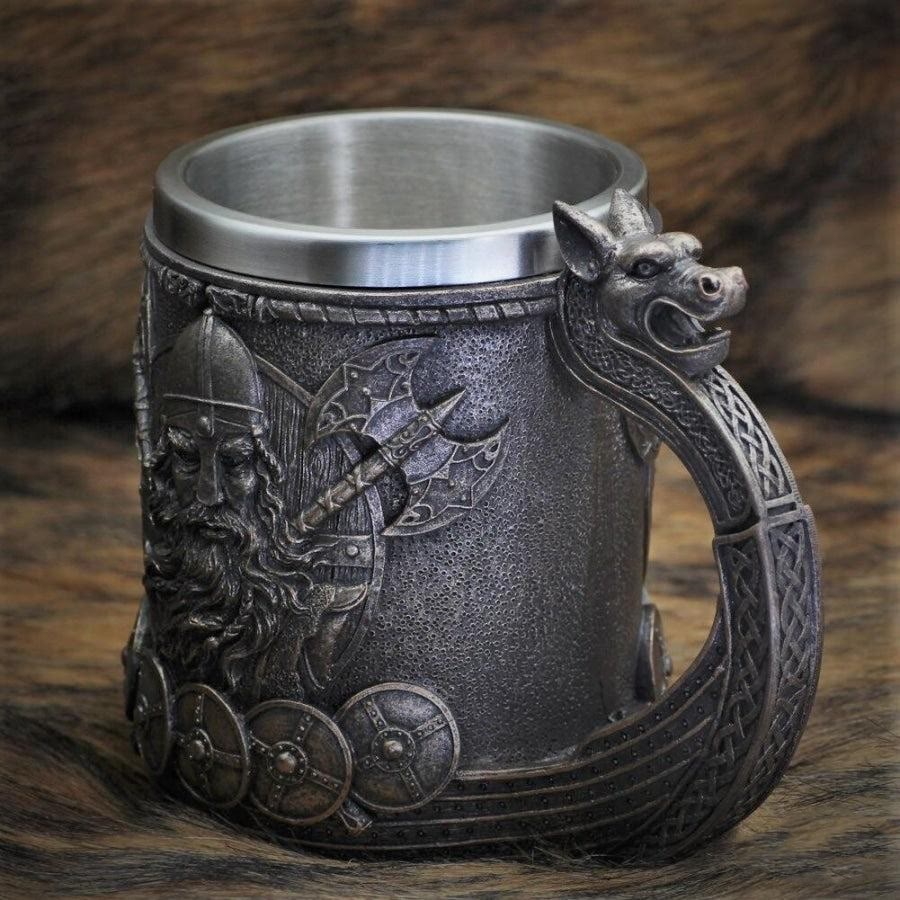 WorldNorse Wikinger Drachenschiff Drakkar Tasse