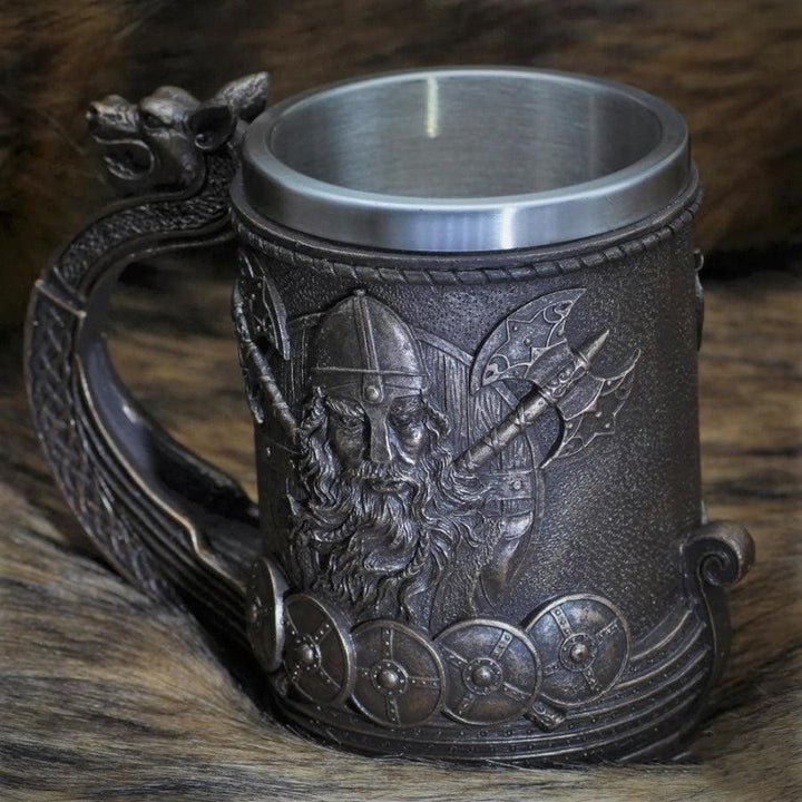 WorldNorse Wikinger Drachenschiff Drakkar Tasse