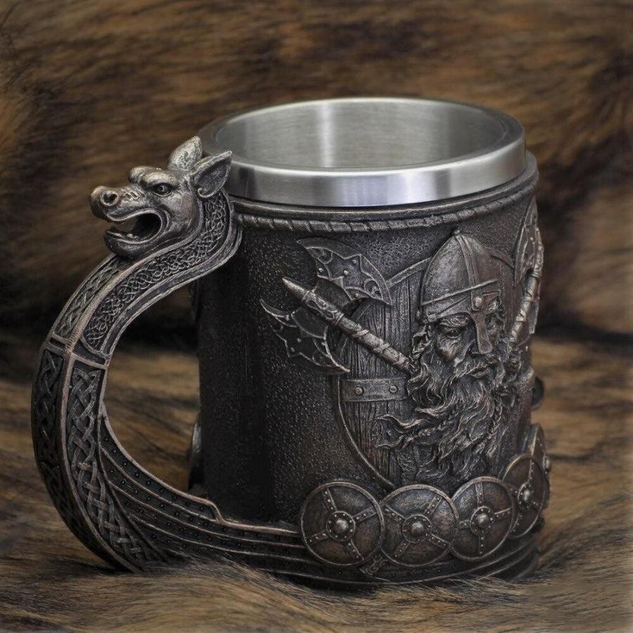 WorldNorse Wikinger Drachenschiff Drakkar Tasse