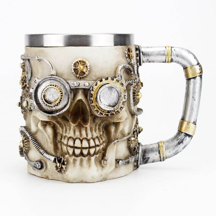 WorldNorse Steampunk Styler Totenkopf Tasse