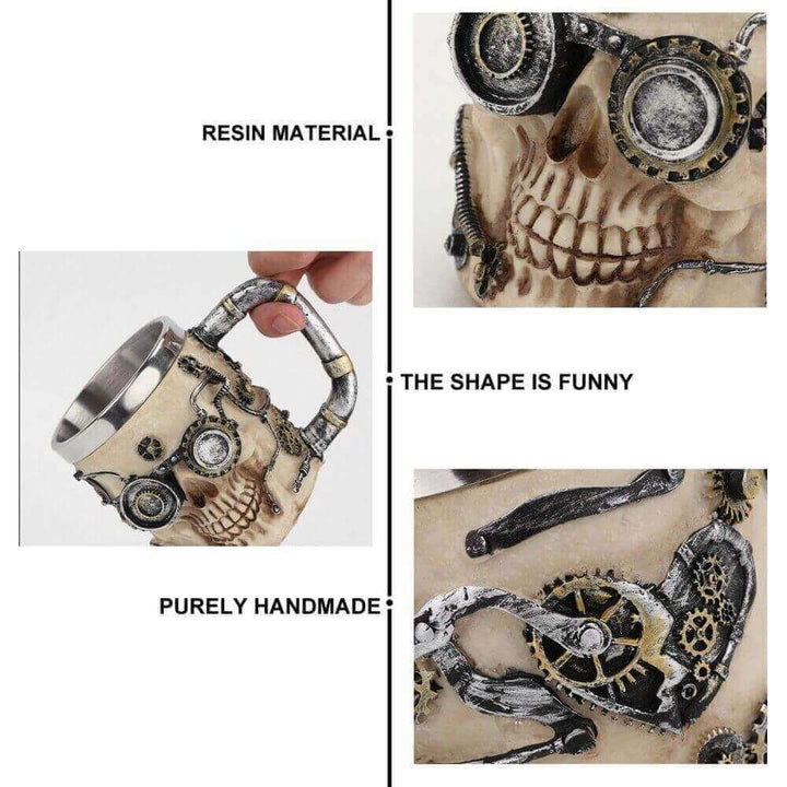 WorldNorse Steampunk Styler Totenkopf Tasse