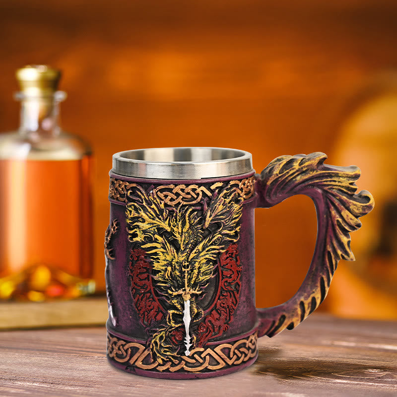 WorldNorse Dragon Flame Blade Tasse